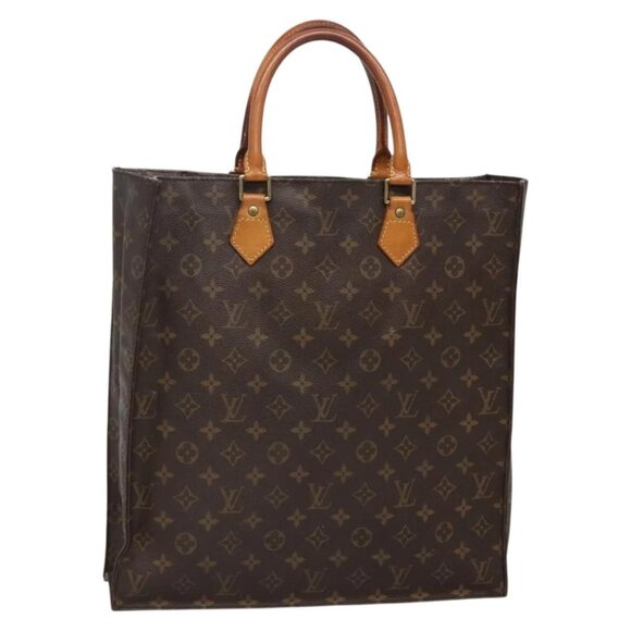 LOUIS VUITTON Monogram Sac Plat Hand Bag M51140 LV Auth ar13723 - Picture 2 of 16